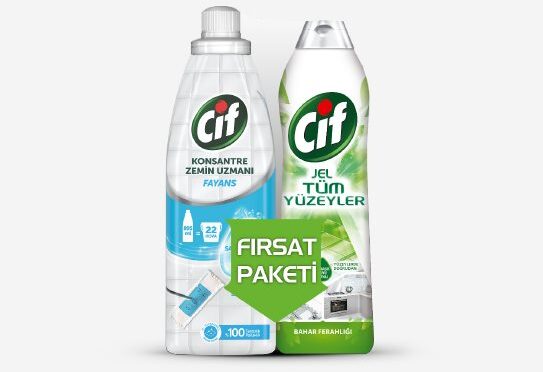 Cif Jel Bahar 750 ml + Cif Beyaz Sabun 895 ml