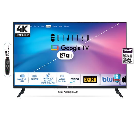 Bim 50 İNÇ ULTRA HD GOOGLE TV DG 22000   fiyatı –  7 Haziran