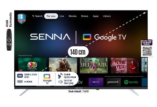 55 İNÇ 55SNF9000U FRAMELESS ULTRA HD GOOGLE TV