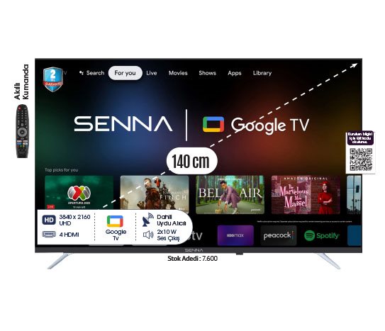 Bim 55 İNÇ 55SNF9000U FRAMELESS ULTRA HD GOOGLE TV   fiyatı –  7 Haziran