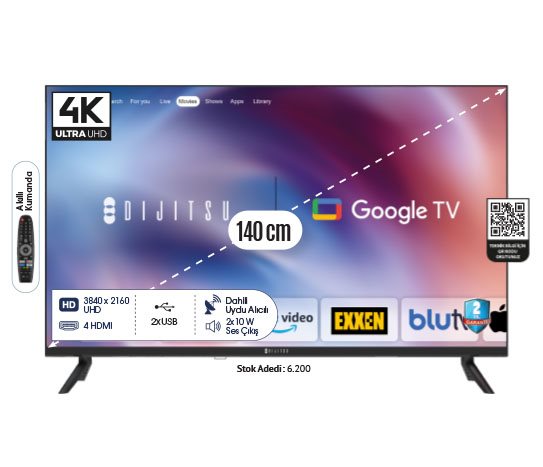 Bim 55 İNÇ ULTRA HD GOOGLE TV DG 22000   fiyatı –  7 Haziran