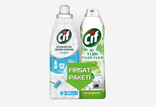 Cif Jel Bahar 750 ml + Cif Beyaz Sabun 895 ml