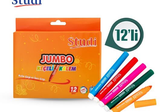 Jumbo Yıkanabilir  Keçeli Kalem