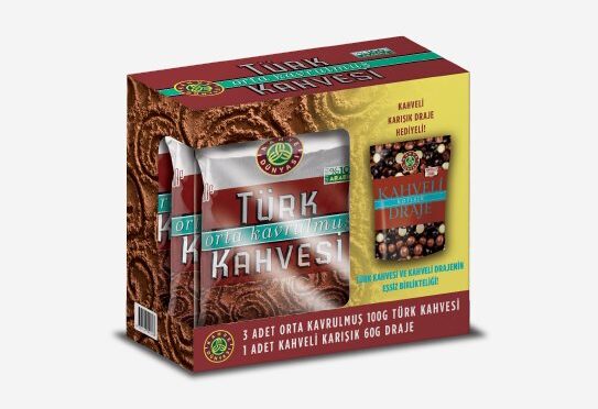 Türk Kahvesi 3x100 g  Draje 60 g Set