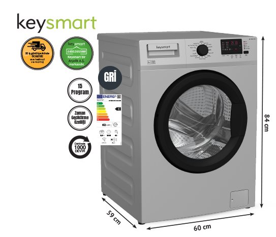 Bim 8 KG ÇAMAŞIR  MAKİNESİ KEY 8002 CMS   fiyatı – 2024