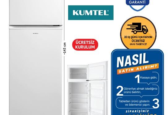 ÇİFT KAPILI BUZDOLABI DFROST 204 L