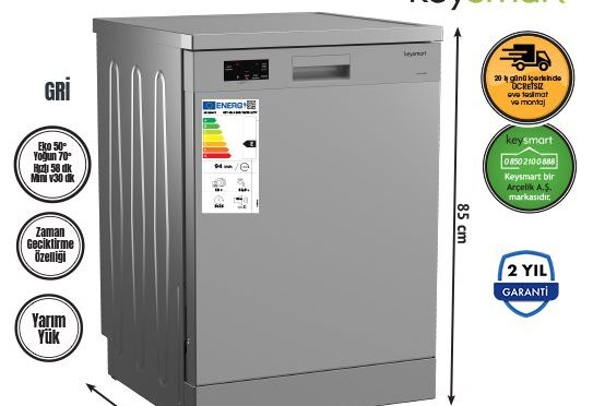 4 PROGRAMLI BULAŞIK  MAKİNESİ KEY 4014 BMS