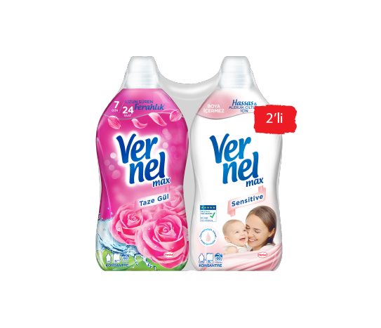 Bim Konsantre Çamaşır Yumuşatıcısı Gül + Sensitive    2×1440 ml fiyatı – 2024