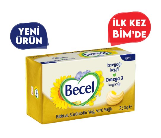 Bim Paket Margarin 	  250 g fiyatı 2026