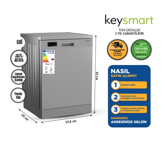 Bim 4 PROGRAMLI BULAŞIK MAKİNESİ KEY 4014 BMS   fiyatı – 2026