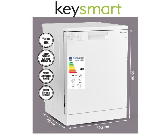 Bim 4 PROGRAMLI BULAŞIK MAKİNESİ KEY 4014 BM   fiyatı – 2026