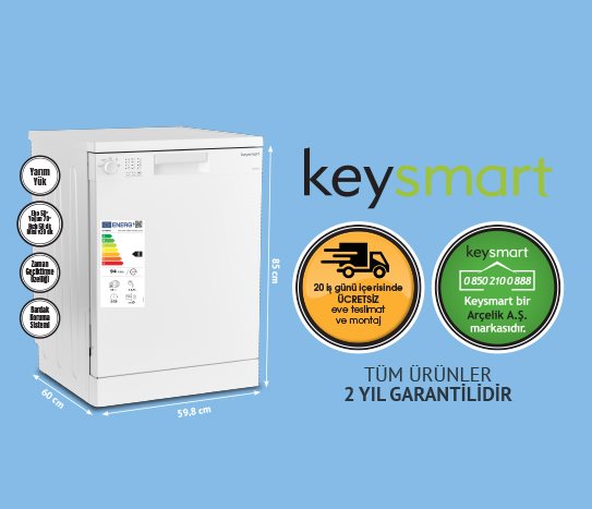 Bim 4 PROGRAMLI BULAŞIK MAKİNESİ KEY 4014 BM   fiyatı – 2026