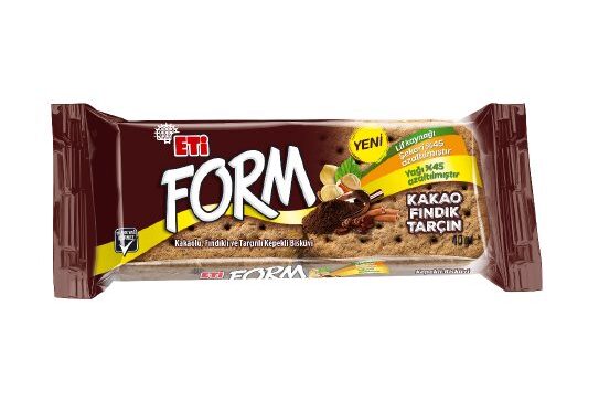 Kakaolu, Fındıklı ve Tarçınlı Kepekli Bisküvi